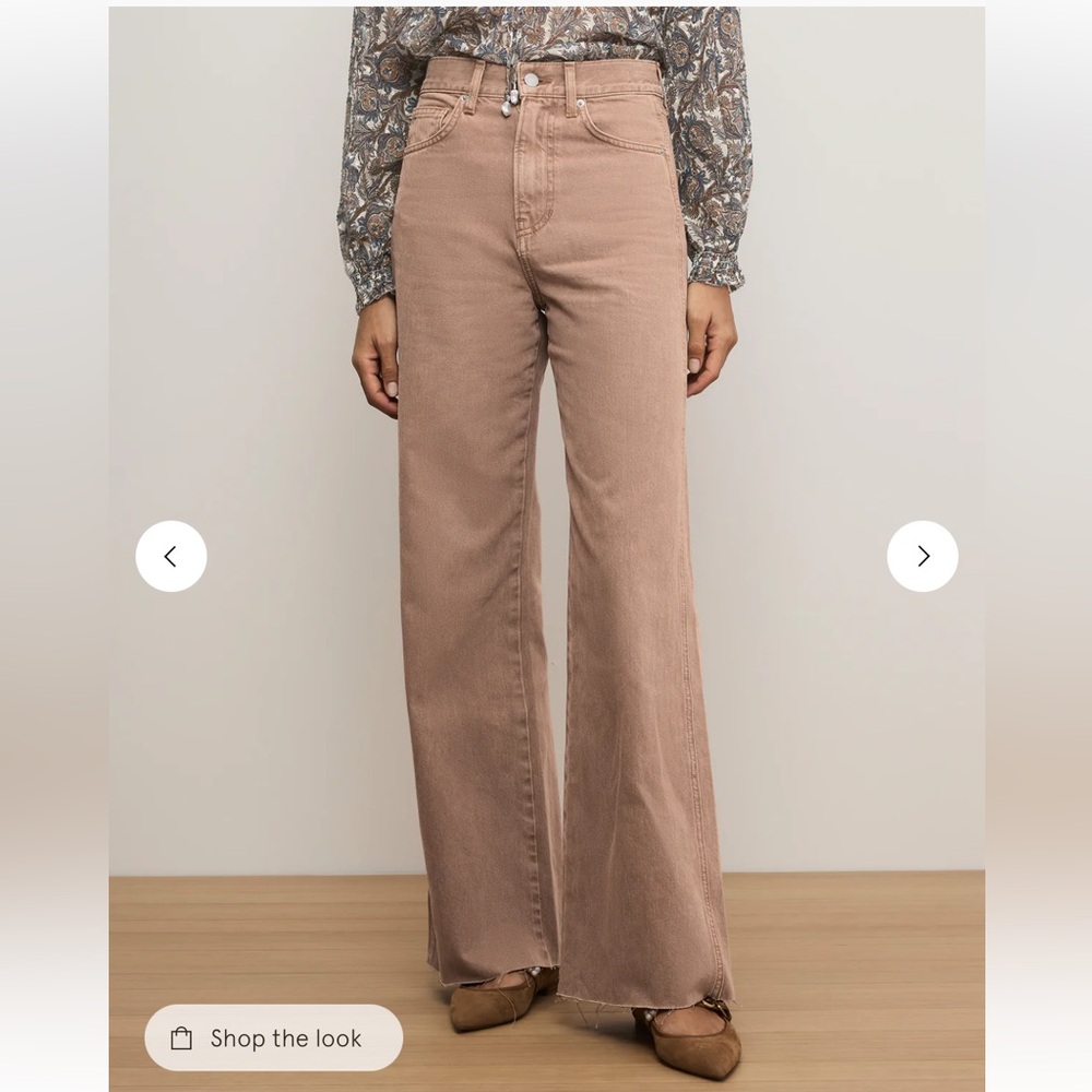 NWT Veronica Beard Taylor Wide Leg Jeans